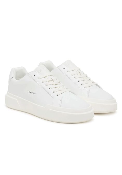 Scarpe Tommy Hilfiger Chunky Cupsole LaceUp LTH Bianco Donna CALVIN KLEIN | Sneakers | YW0YW01947-0K4